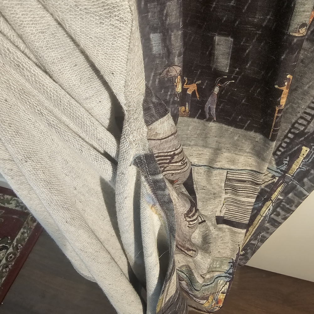 Inoah Graphic T Shirt Dress Medium City Print Pockets - Picture 8 of 8